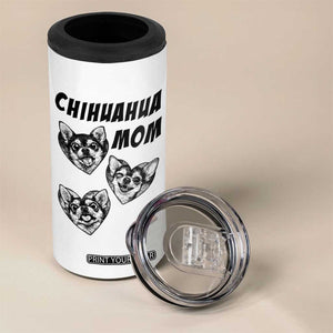 Proud Chihuahua Mom 4 in 1 Can Cooler Tumbler Ankle Biter Dog Lover TS12 Print Your Wear