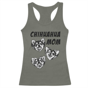 Proud Chihuahua Mom Racerback Tank Top Ankle Biter Dog Lover TS12 Military Green Print Your Wear