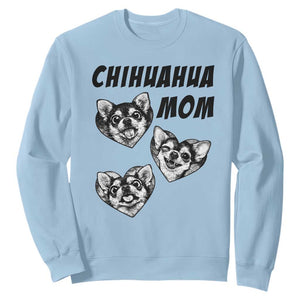 Proud Chihuahua Mom Sweatshirt Ankle Biter Dog Lover TS12 Light Blue Print Your Wear