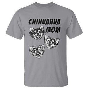 Proud Chihuahua Mom T Shirt Ankle Biter Dog Lover TS12 Sport Gray Print Your Wear