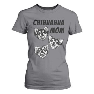 Proud Chihuahua Mom T Shirt For Women Ankle Biter Dog Lover TS12 Charcoal Print Your Wear