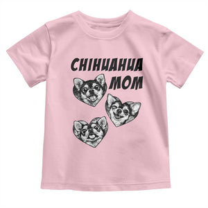 Proud Chihuahua Mom Toddler T Shirt Ankle Biter Dog Lover TS12 Light Pink Print Your Wear
