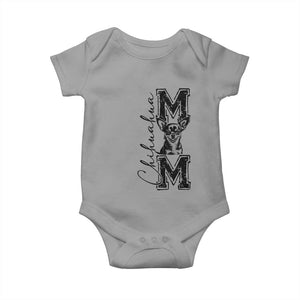 Chihuahua Mom Gift Baby Onesie Mothers Day Dog Lover TS12 Sport Gray Print Your Wear