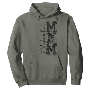Chihuahua Mom Gift Hoodie Mothers Day Dog Lover TS12 Military Green Print Your Wear