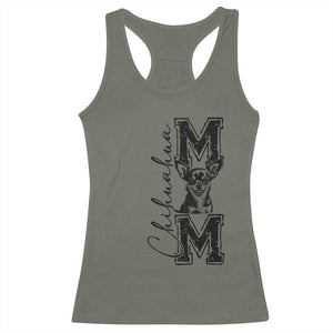 Chihuahua Mom Gift Racerback Tank Top Mothers Day Dog Lover TS12 Military Green Print Your Wear