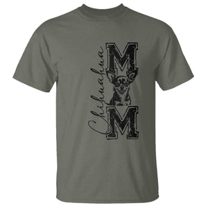 Chihuahua Mom Gift T Shirt Mothers Day Dog Lover TS12 Military Green Print Your Wear