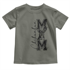 Chihuahua Mom Gift Toddler T Shirt Mothers Day Dog Lover TS12 Military Green Print Your Wear