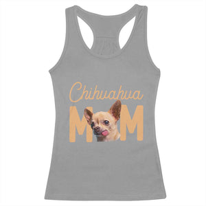 Proud Dog Mom Chihuahua Racerback Tank Top Mothers Day Lover Gift TS12 Sport Gray Print Your Wear