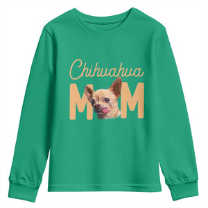 Proud Dog Mom Chihuahua Youth Sweatshirt Mothers Day Lover Gift TS12 Irish Green Print Your Wear