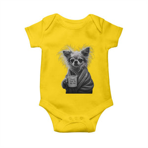Funny Chihuahua Coffee Lover Baby Onesie Do Not Talk To Me Yet TS12 Daisy Print Your Wear