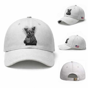 Funny Chihuahua Coffee Lover Baseball Cap Do Not Talk To Me Yet TS12 Baseball Cap Universal Fit White Print Your Wear