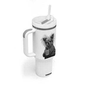 Funny Chihuahua Coffee Lover Tumbler With Handle Do Not Talk To Me Yet TS12 Print Your Wear