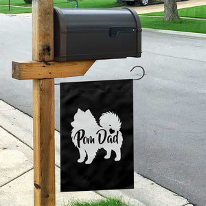 Proud Pomeranian Dad Garden Flag Small Breed Dog Owner Gift TS12 Print Your Wear