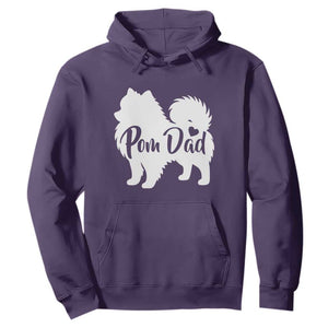 Proud Pomeranian Dad Hoodie Small Breed Dog Owner Gift TS12 Purple Print Your Wear