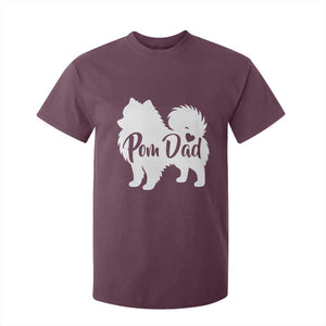 Proud Pomeranian Dad T Shirt For Kid Small Breed Dog Owner Gift TS12 Maroon Print Your Wear