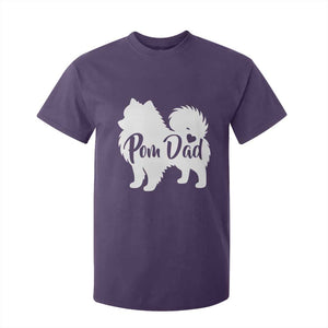 Proud Pomeranian Dad T Shirt For Kid Small Breed Dog Owner Gift TS12 Purple Print Your Wear