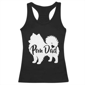 Proud Pomeranian Dad Racerback Tank Top Small Breed Dog Owner Gift TS12 Black Print Your Wear