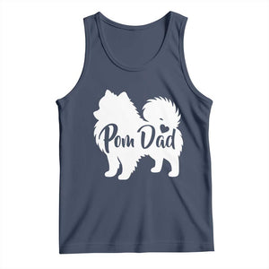 Proud Pomeranian Dad Tank Top Small Breed Dog Owner Gift TS12 Navy Print Your Wear