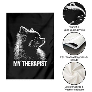 My Therapist Is A Pomeranian Garden Flag Dog Lover Gift Idea TS12 Print Your Wear