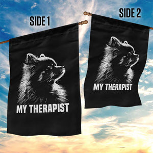My Therapist Is A Pomeranian Garden Flag Dog Lover Gift Idea TS12 Print Your Wear
