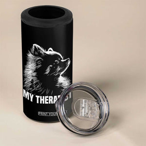 My Therapist Is A Pomeranian 4 in 1 Can Cooler Tumbler Dog Lover Gift Idea TS12 Print Your Wear