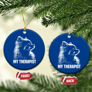 My Therapist Is A Pomeranian Ceramic Ornament Dog Lover Gift Idea TS12 1pc Blue Print Your Wear