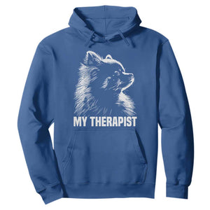 My Therapist Is A Pomeranian Hoodie Dog Lover Gift Idea TS12 Royal Blue Print Your Wear
