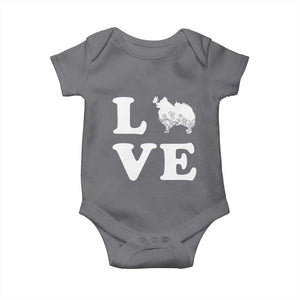 Love Pomeranian Baby Onesie Cute Pom Dog Lover Gift TS12 Charcoal Print Your Wear