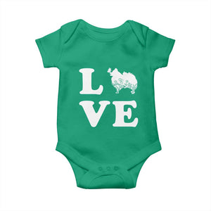 Love Pomeranian Baby Onesie Cute Pom Dog Lover Gift TS12 Irish Green Print Your Wear