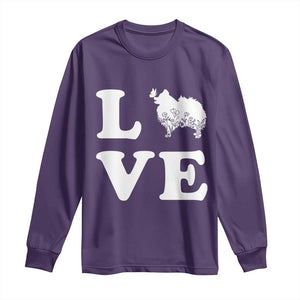 Love Pomeranian Long Sleeve Shirt Cute Pom Dog Lover Gift TS12 Purple Print Your Wear