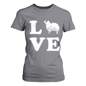 Love Pomeranian T Shirt For Women Cute Pom Dog Lover Gift TS12 Charcoal Print Your Wear