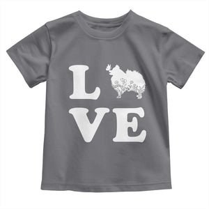 Love Pomeranian Toddler T Shirt Cute Pom Dog Lover Gift TS12 Charcoal Print Your Wear