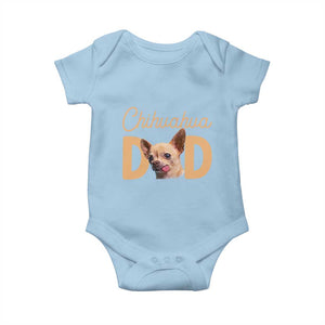 Proud Chihuahua Dad Baby Onesie Ankle Biter Dog Lover TS12 Light Blue Print Your Wear