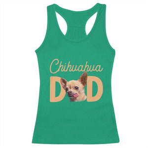 Proud Chihuahua Dad Racerback Tank Top Ankle Biter Dog Lover TS12 Irish Green Print Your Wear