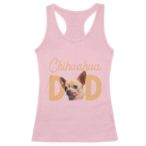 Proud Chihuahua Dad Racerback Tank Top Ankle Biter Dog Lover TS12 Light Pink Print Your Wear