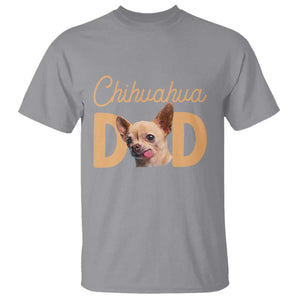 Proud Chihuahua Dad T Shirt Ankle Biter Dog Lover TS12 Sport Gray Print Your Wear