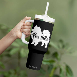 Proud Pom Mom Tumbler With Handle Pomeranian Dog Lover Gift TS12 Print Your Wear