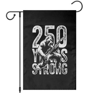 250 Years Strong Bigfoot Guitar Garden Flag USA 250th Anniversary Gift TS12 Black Print Your Wear