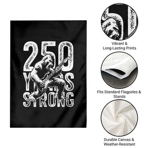 250 Years Strong Bigfoot Guitar Garden Flag USA 250th Anniversary Gift TS12 Print Your Wear