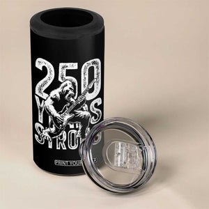 250 Years Strong Bigfoot Guitar 4 in 1 Can Cooler Tumbler USA 250th Anniversary Gift TS12 Print Your Wear