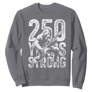 250 Years Strong Bigfoot Guitar Sweatshirt USA 250th Anniversary Gift TS12 Charcoal Print Your Wear