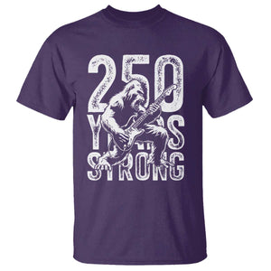 250 Years Strong Bigfoot Guitar T Shirt USA 250th Anniversary Gift