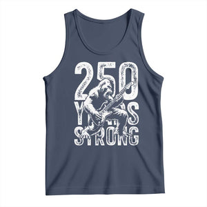 250 Years Strong Bigfoot Guitar Tank Top USA 250th Anniversary Gift TS12 Navy Print Your Wear