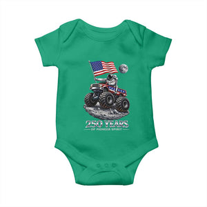 Astronaut 250 Years Of Pioneer Spirit Baby Onesie USA 250th Anniversary TS12 Irish Green Print Your Wear