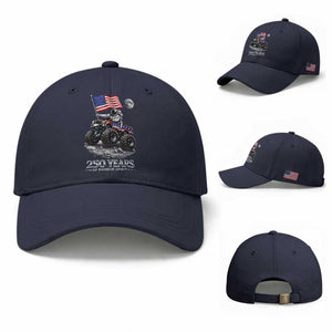 Astronaut 250 Years Of Pioneer Spirit Baseball Cap USA 250th Anniversary TS12 Baseball Cap Universal Fit Navy Print Your Wear