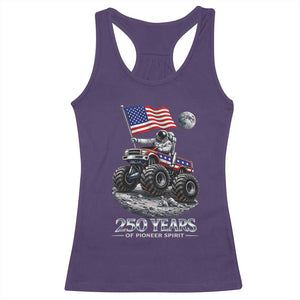 Astronaut 250 Years Of Pioneer Spirit Racerback Tank Top USA 250th Anniversary TS12 Purple Print Your Wear