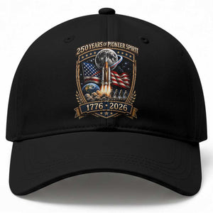 Astronaut 250 Years Of Pioneer Spirit Baseball Cap Patriotic Astronaut Graphic Gift TS12 Print Your Wear