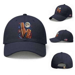 4th Of July Hotdog Fireworks Baseball Cap American Food Lovers
