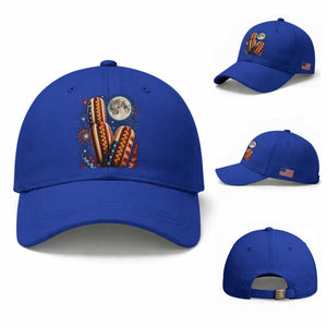 4th Of July Hotdog Fireworks Baseball Cap American Food Lovers