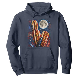4th Of July Hotdog Fireworks Hoodie American Food Lovers TS12 Navy Print Your Wear